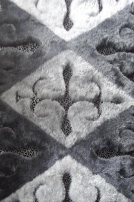 Luxury Super Soft Polyester Shaggy Rug Leather Under Mixed Floor Area Rug
