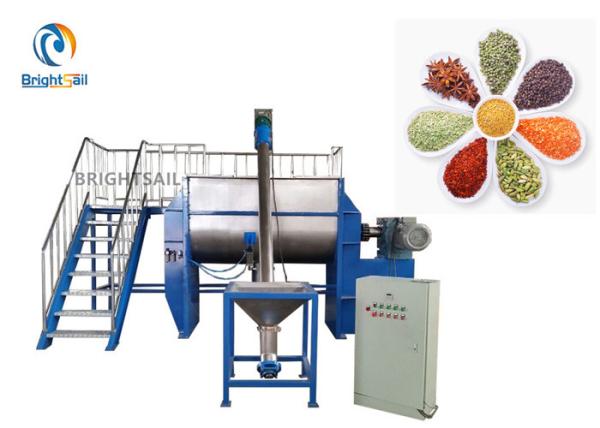 Stainless Steel Dry Spice Powder Machine Blender Seasoning Flour Ribbon Mixer