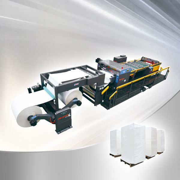 CHM Double Rotory sheeter machine Paper Roll To Roll Cutting Machine
