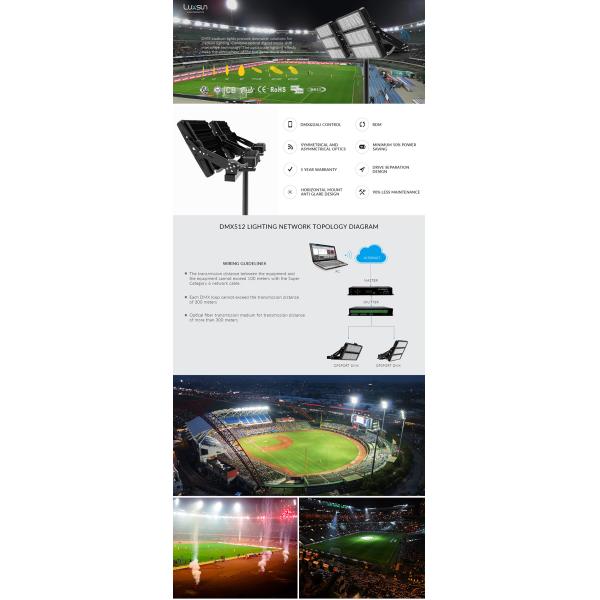 LED Stadium Sport DMX Flood Light 1200W 1800W