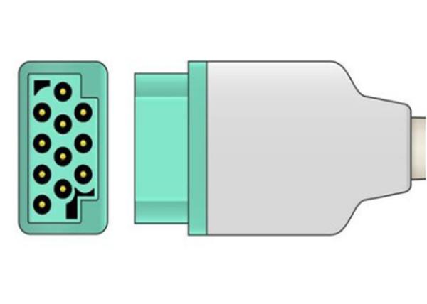 10 Lead EKG Cable For Solar Series GE Medical Responder 2000 2.4m Length