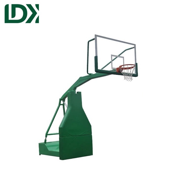 Green Outdoor Permanent Basketball Hoop Professional Basketball Stand Basketball Rim Portable