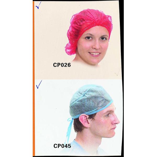 Ties On Disposable Hood Cap Light Weight Blue With CE ISO FDA Approved