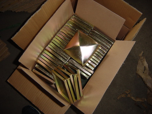 Steel cover CV602, square, galvanized