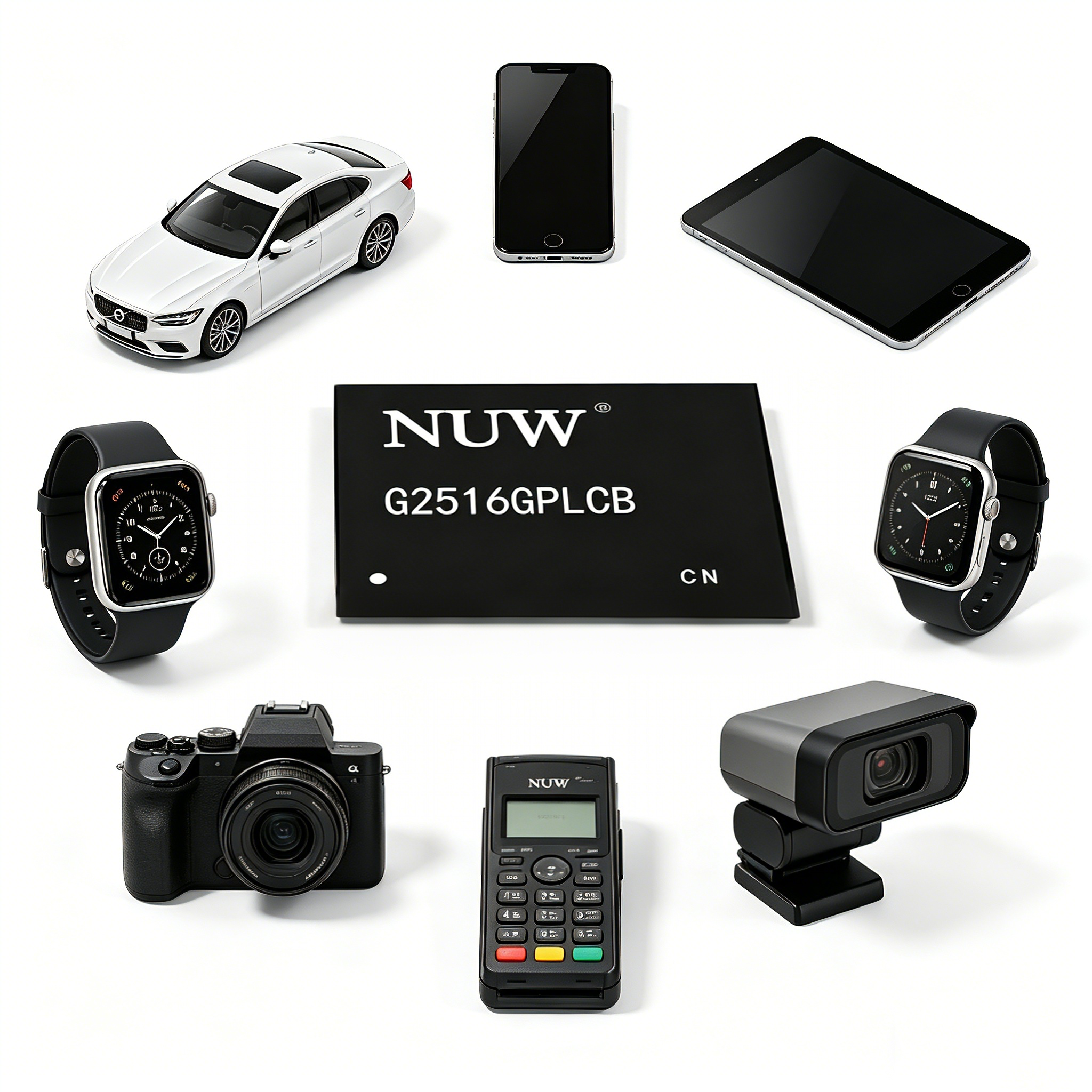High-speed EMMC5.1 Flash Memory with 153-Ball FBGA Package and Multiple Capacity Options for Tablets & Home Projectors