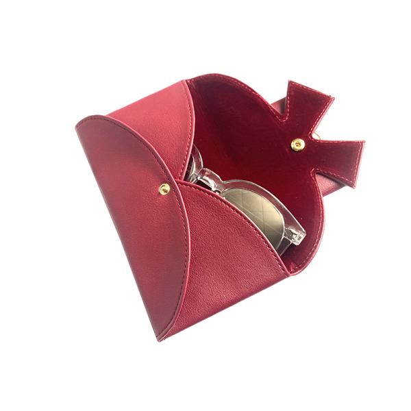 PU Leather Sunglasses Pouch Bag Eyeglasses Case Cover Solid Soft Glasses Holder