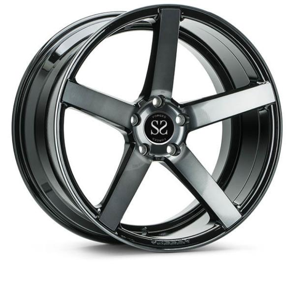 1 PC Monoblock Vossen forjou bordas de bronze de prata pretas do carro do metal de arma M5 das rodas