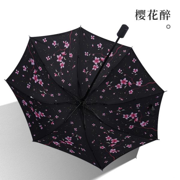 Three-folding Manual Control Plastic Umbrella with Three-folding Pattern