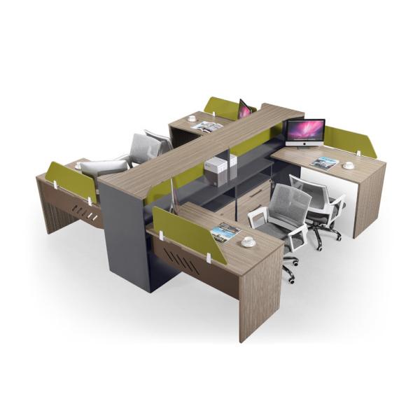 Fabric Screen Partition Melamine Office Furniture Wooden Office Desk Workstation