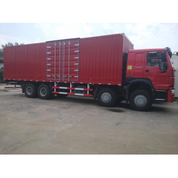 Small Cargo Truck 336HP 371HP 8x4 12 Tires Stake Side Wall Box Cargo Truck