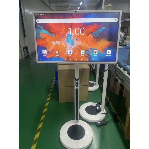 32 inch Portable Smart TV Mobile Touch Screen Wireless Android TV on wheels