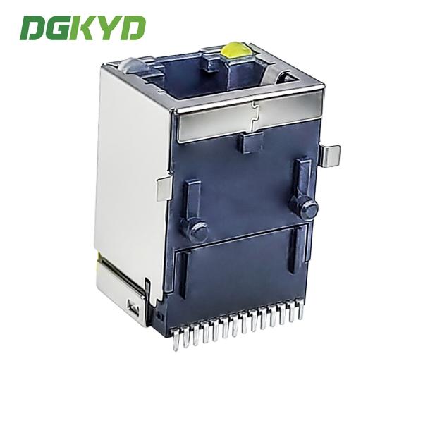 Connecteur RJ45 monté en surface avec RJ45 gigabit et matériau LCP léger SMD DGKYD211Q380AF5A7S009
