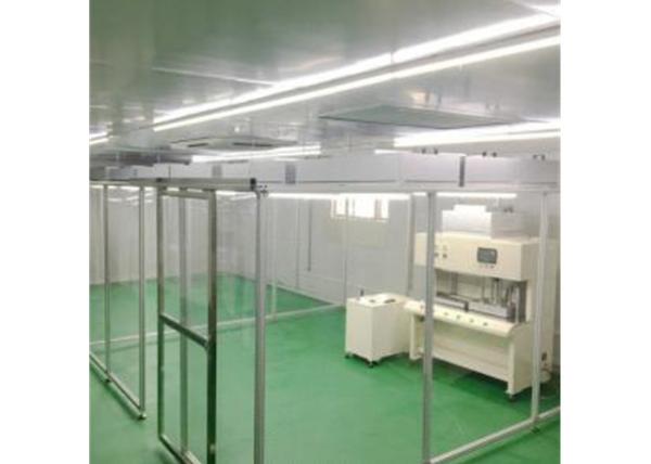 Cortina estática do PVC da sala de limpeza macia móvel de alumínio da parede do perfil FFU anti