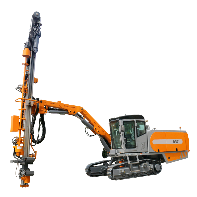T640 Integrated Surface Top Hammer Drill/Drilling Rig With High Frequency High Pressure Full Hydraulic Rock Drills for Diameter 76-115 mm