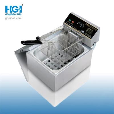 Tampo da mesa liso profundo de aço inoxidável da máquina 6L da frigideira do petisco do óleo