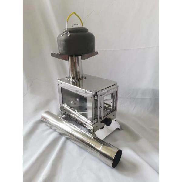 Estufas de leña de escritorio compactas y duraderas para acampar 23*15*17cm