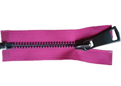 27 Inch Separating Jacket Zipper , Standard Ykk Type Teeth Heavy Duty Open Ended Zips