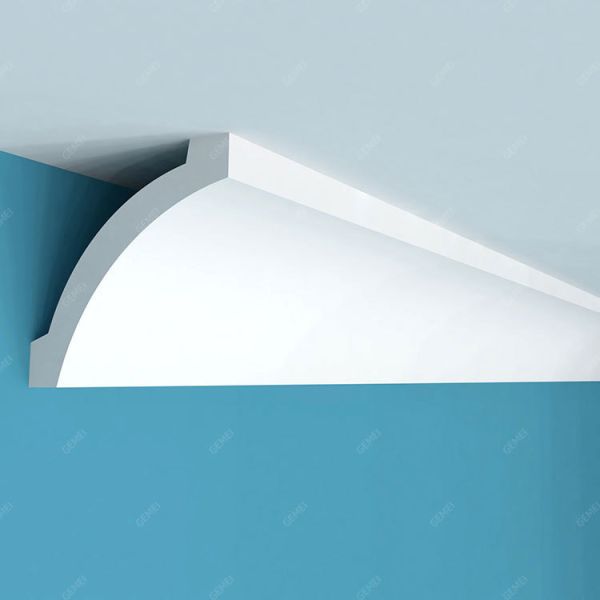 GC-83010 Factory Supply Mothproof Construction Material Polyurethane Smooth Cornice Crown Moulding