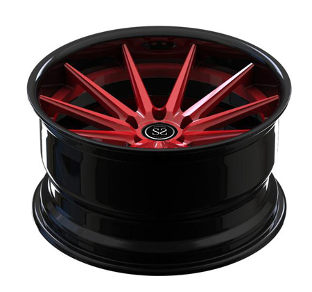 Выкованное черное бочонка штейновое снабжает ободком 19 сплав расположенный ступенями дюймом 19x8.5 19x9.5 370z