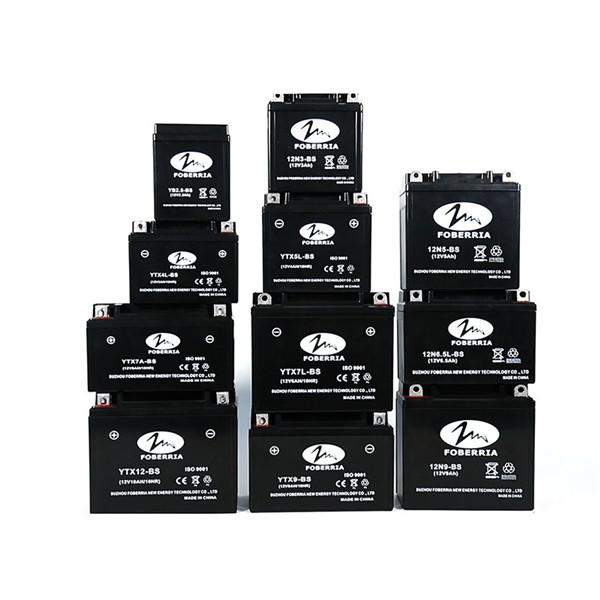 Anti Fire 0.95kg 12N 6.5L BS Motorcycle Lead Acid Battery Custom Black Waterproof