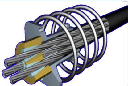 Prestressed Multi Holes Round Wedge Anchorage Lighting Accessories For Photography