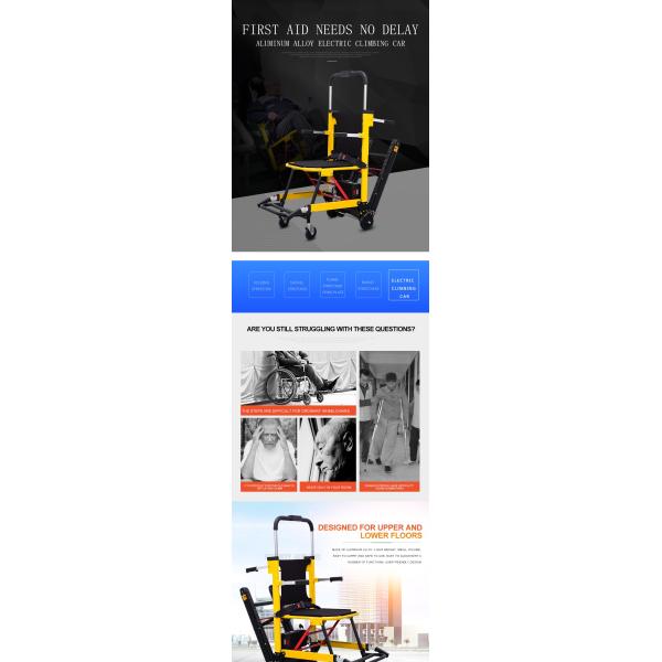 Non Electric Wheelchair To Stretcher Aluminum Alloy Stair Climbers For Disabled
