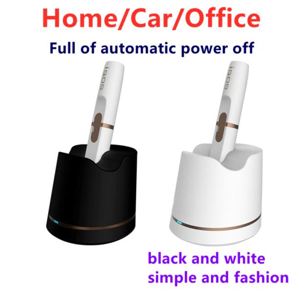 Amazon hot sale White Black Color New Stand Type IQOS charger for charging IQOS device With Multifunctional Micro USB