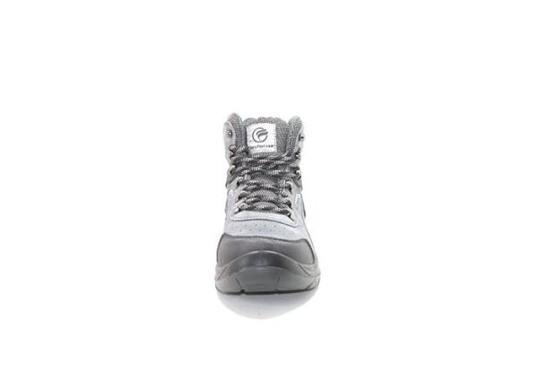 Middle Cut Suede Leather Safety Shoes , Upper Industrial Steel Toe Cap Work Trainers