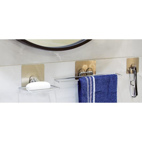 Chrome Bathroom Soap Holder High End Suction Cup Soap Dish  Wall Mount