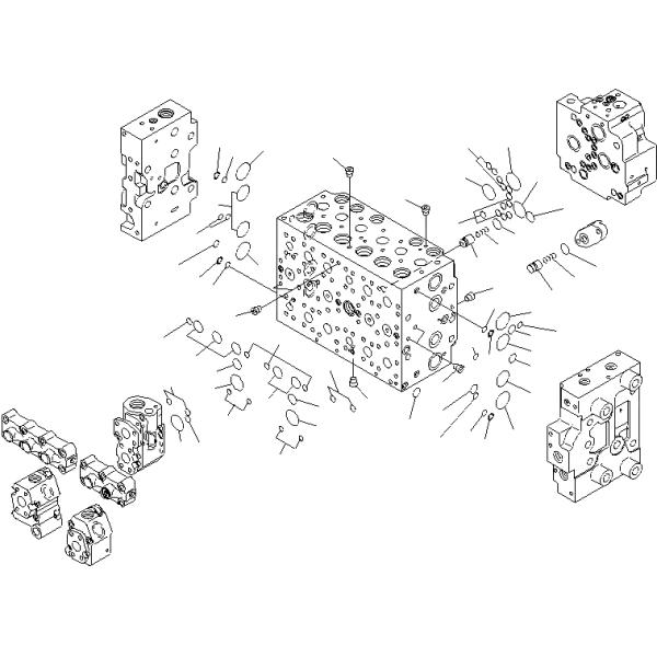 Durable Komatsu Control Valve PC200-8 723-46-23101 723-46-23103