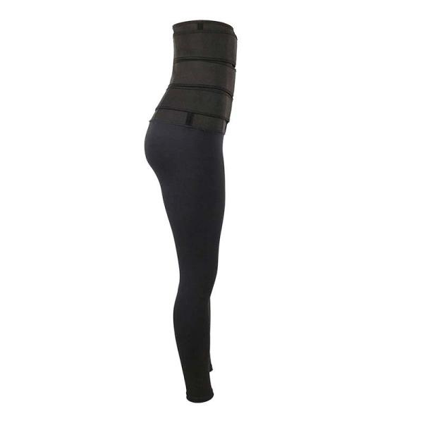 Customized 11.5 Inch Waist Training Leggings With Three Waist Belts