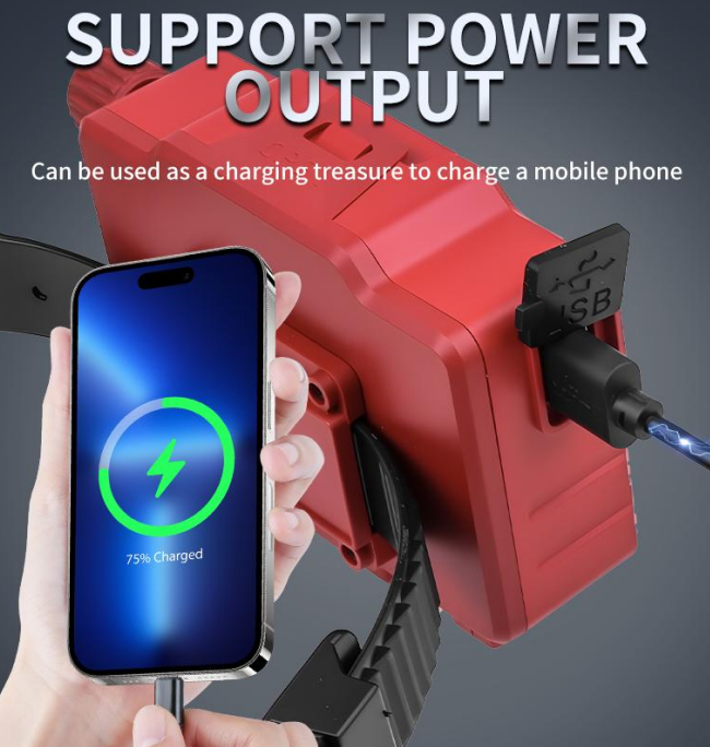 Motion Sensor LED Headlamp with Hook Rechargeable Type C IPX4 for Outdoor Work