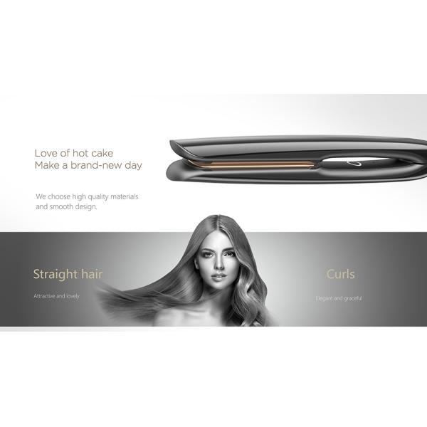 EMC FCC Portable Hair Straightener Ceramic Cordless Flat Iron