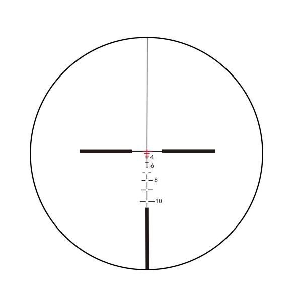 155mm Length Prismatic Scope Hunting 4x32 with Red Laser and Mini Red Dot