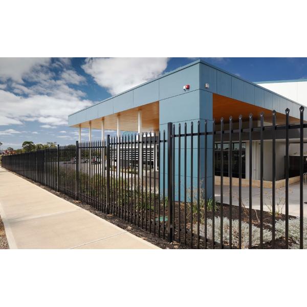 hot dipped galvanized and PVC powder coated aluminium fence or Garrison fence for Garden