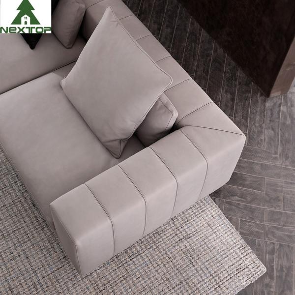 OEM Hotel Lobby Furniture Modular Sofa Set Leather Fabric Straight Sofa Living Room