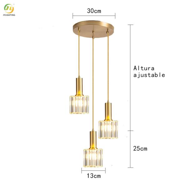 JYLIGHTING Postmodern Simple Crystal Creative Bedroom Bedside Light Luxury Restaurant Table Lamp bar Small Chandelier
