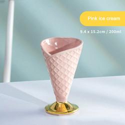 Porcelain Ceramic Home Decoration Cup For Ice Cream Dessert OEM