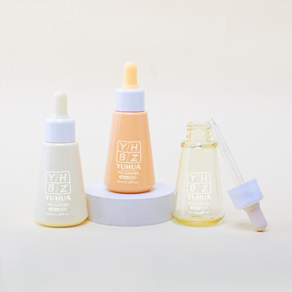 卸売 シルクスクリーン印刷 血清ドロッパーボトル 50ml パーソナライズ可能なプラスチック精油ボトル