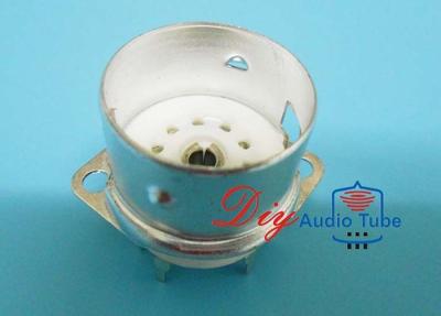 Panel Cut Out 18mm Vacuum Tube Sockets With Shield Base For 12AX7 ECC82 12AT7