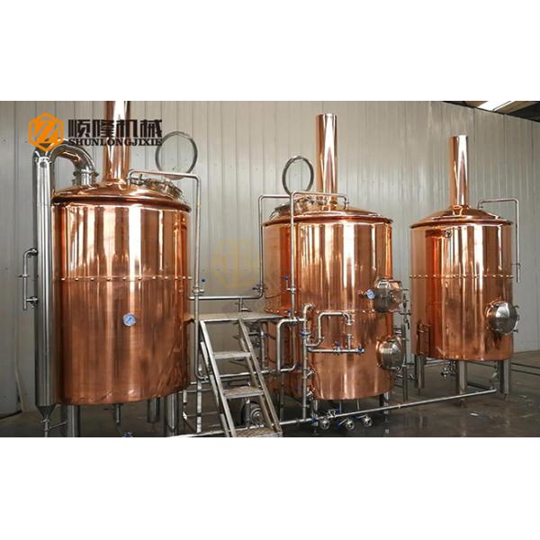 10HL Red Copper Beer Brewing Kit , Electric / Steam Heated Beer Fermentation Equipment