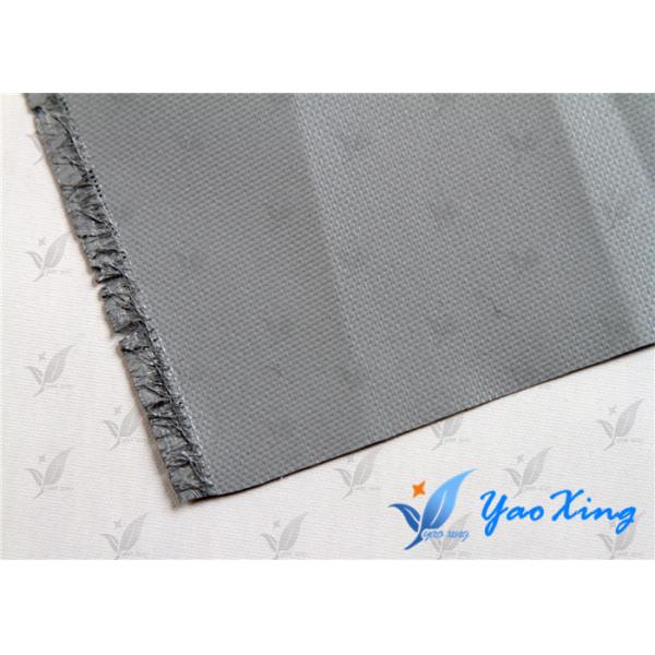 0.4mm Sliver Gray PU Coated Fabric For Fire Doors And Fire Curtains