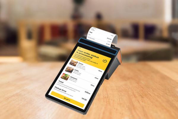 64GB Storage POS Mobile Device Handheld Portable POS Terminal Removable With Capacities Five Point Touch