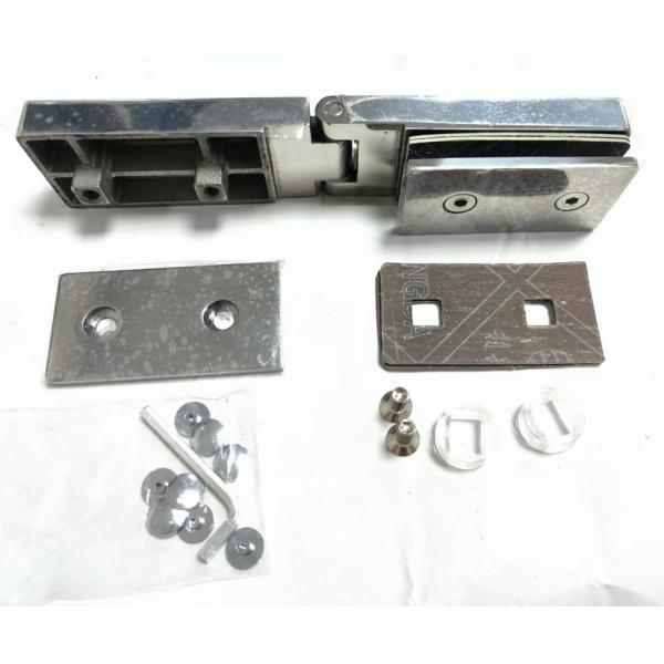 SUS304 Stainless Steel Casting Frameless Door Hinges High Precision For Bathroom