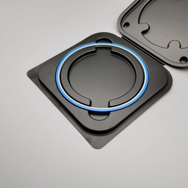ESD Black Wafer Shipping Box Anti Static Matched With Hoop Ring Suitable For 4 Inch Wafer