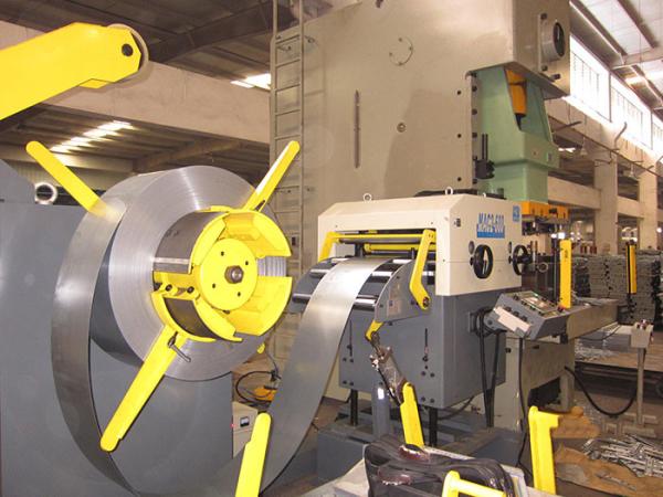 Automated Production Line NC Sheet Metal Coil Feeder Non Standard Material Stamping