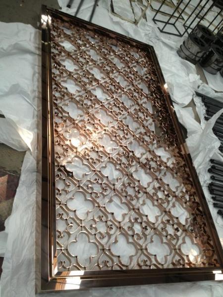 Gold Stainless Steel Perforated  Panels For Sunshades/Louver/Window Screen