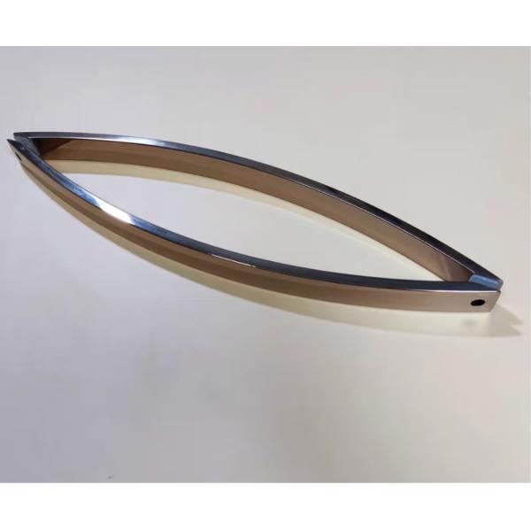 Moon Shape Arc Square Shower Room Glass Door Handle Toilet Bathroom Door Handle
