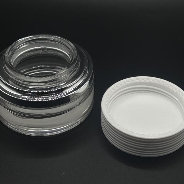 Custom 30g Glass Jar For Beauty Products , Glass Cosmetic Jars With Lids (MC-G-529)