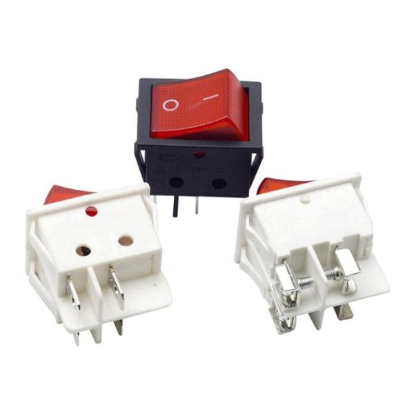 Screw Terminal KCD4 16A Rocker Switch 250V T125 With 32*25mm Dimension